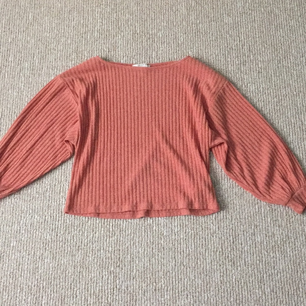 balloon sleeve forever 21 shirt